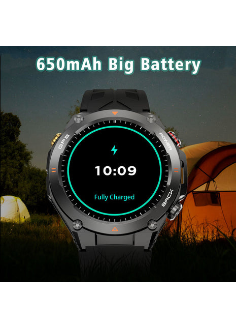 GPS Smart Watch for Men – 1.45" HD Screen with Altimeter Barometer Compass
