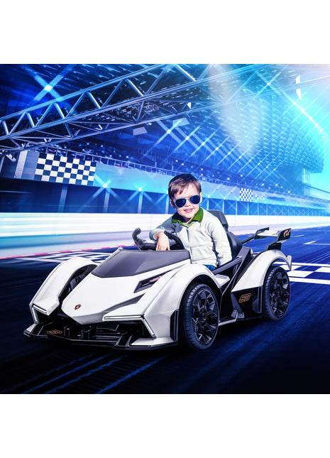 12V Kids Electric Ride-On Sports Car with Remote Control – LED Lights, Music & Suspension