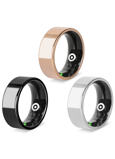 Smart Ring Health Tracker – Sleep, HRV, Stress & Fitness Tracking Ring for iOS & Android