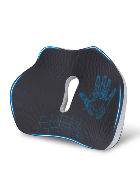 Memory Foam Seat Cushion for Sciatica & Tailbone Relief – Ergonomic Chair Cushion with Washable Cover