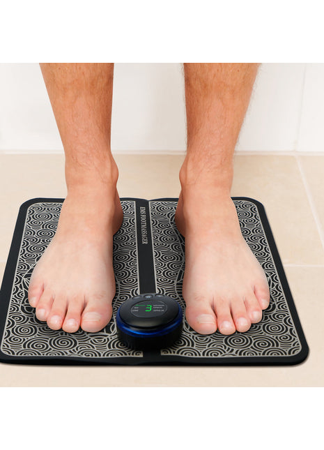 EMS Foot Massage Pad – Electric Foot Stimulator with 6 Modes & Adjustable Intensity Rechargeable