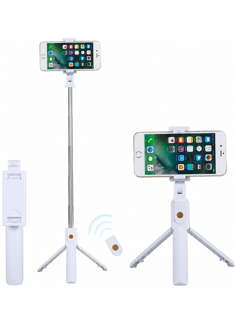 Selfie Stick Tripod with Bluetooth Remote – Foldable Phone Holder for iPhone & Samsung
