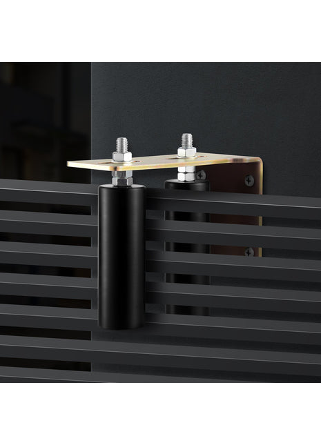 6" Sliding Gate Roller Kit – Heavy Duty Steel Gate Rolling Hardware with Adjustable L-Bracket