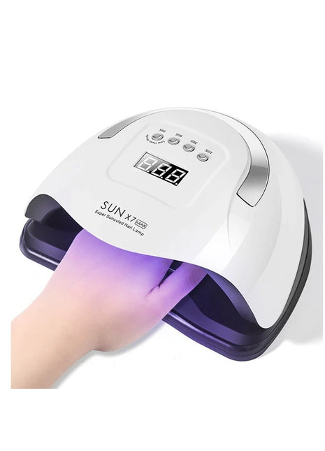 220W LED UV Nail Dryer Lamp – Gel Polish Curing Machine for Manicure & Pedicure