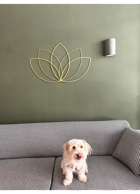 Gold Lotus Flower Metal Wall Art | Modern Zen Wall Decor for Living Room | Likeshoppe