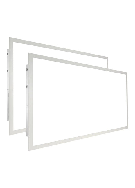2 Pack 2x4FT LED Flat Panel Light 50W 6000LM – Adjustable 3 Color Ceiling Light Fixture