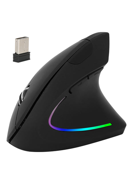 2.4G Wireless Vertical Ergonomic Mouse – Adjustable DPI Optical Mouse for PC & Laptop