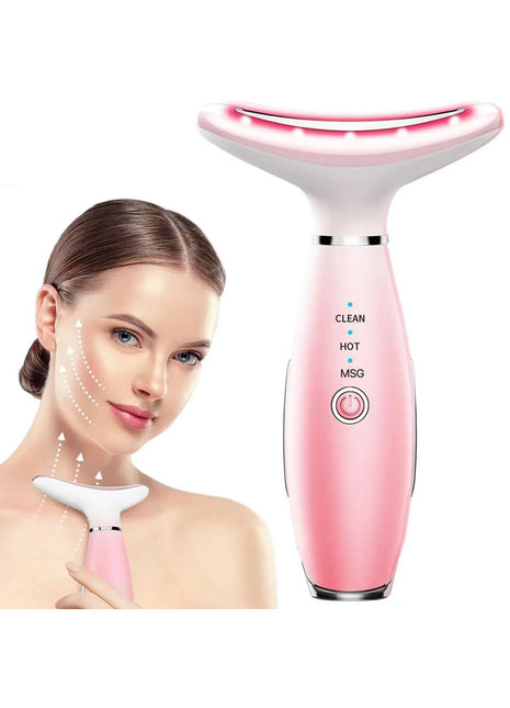 3-in-1 Neck & Face Massager with Heating & Vibration Skin Care Tool
