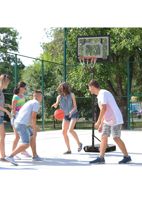 Likeshoppe Choice-Adjustable Portable Basketball Hoop – Outdoor Basketball Stand with Wheels