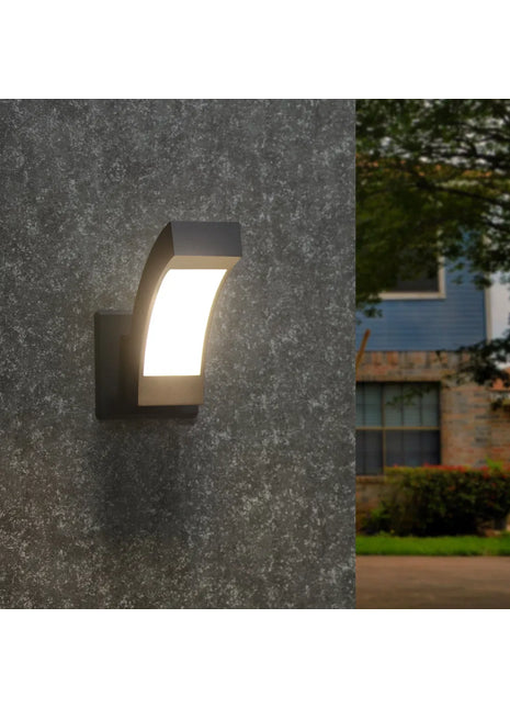 Likeshoppe Modern LED Outdoor Wall Sconce – Waterproof Aluminum Patio & Porch Light for Exterior Lighting