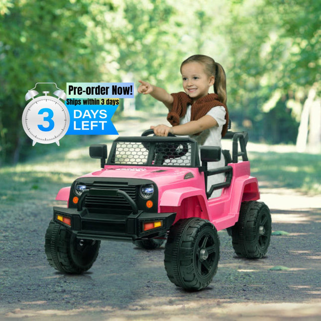 BH16-LEADZM Dual Drive 12V 4.5A.h with 2.4G Remote Control Jeep Pink - Likeshoppe