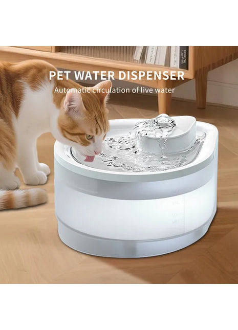 2.5L USB Pet Water Fountain – Automatic Cat & Dog Water Dispenser with Filter
