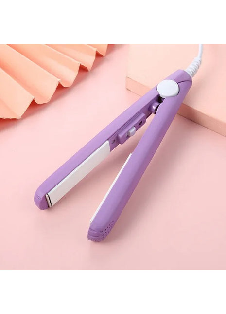 Mini Portable Hair Iron – Ceramic Hair Straightener & Curler for Travel Styling