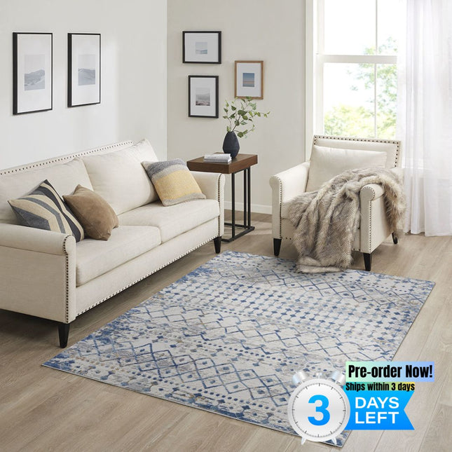 AQ13- Moroccan Global Woven Area Rug - Likeshoppe