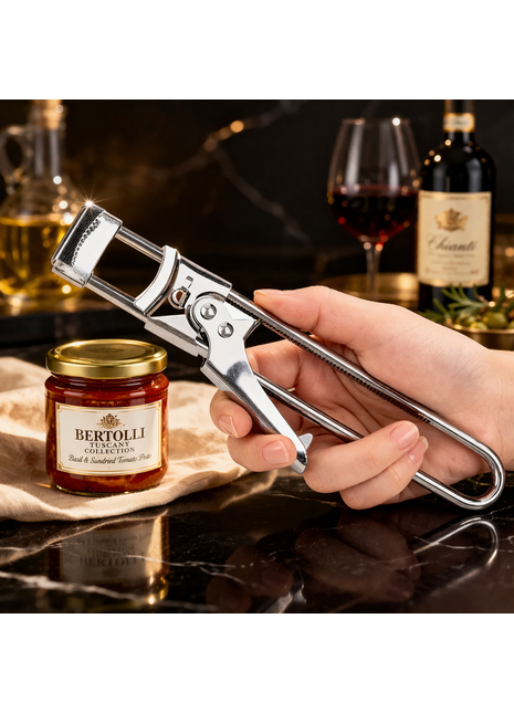 Stainless Steel Jar Opener with Non-Slip Handle – Heavy Duty Bottle & Lid Opener for Tight Jars