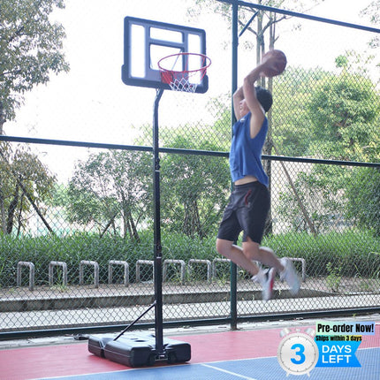 BG2- Portable Removable Basketball System Basketball Hoop Teenager PVC Transparent Backboard with Adjustable Height 7ft - 8.5ft - Likeshoppe