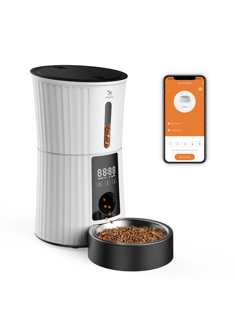 Smart WiFi Pet Feeder 4L – Automatic Cat & Dog Food Dispenser with App Control