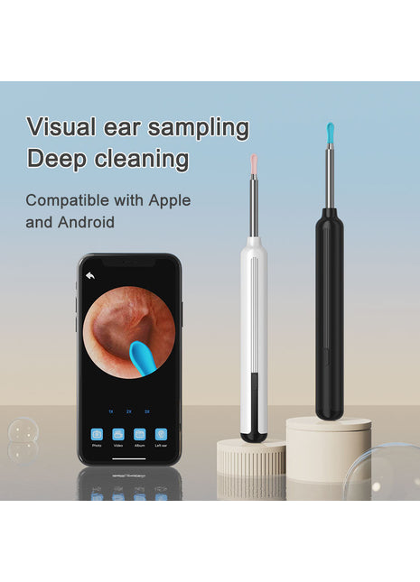 1080P Ear Cleaner Camera with 6 Silicone Ear Scoops – WiFi Earwax Removal Tool