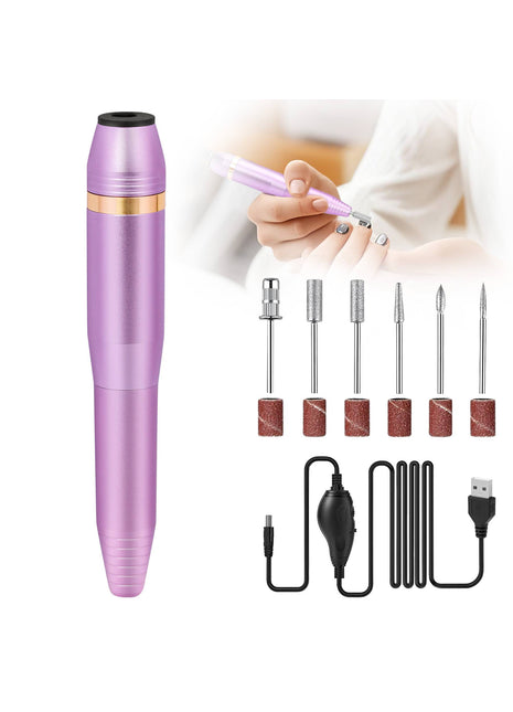 Professional Electric Nail Drill Kit – Portable Manicure Nail File Machine