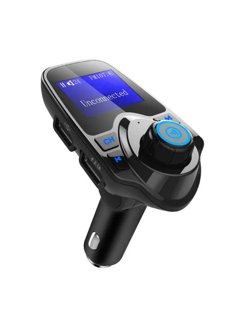 Likeshoppe Car Wireless FM Transmitter Bluetooth Adapter – Hands-Free Calling & USB Charger for Music Streaming in Vehicles