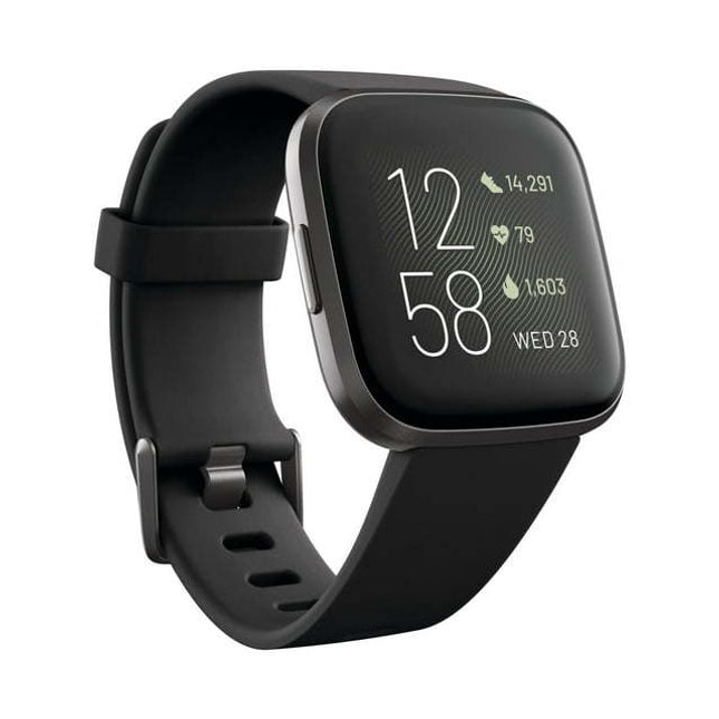 CB10- Fitbit Versa 2 Health & Fitness Smartwatch - Black/Carbon Aluminum - Likeshoppe