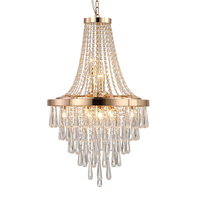 BX2- Gold Crystal Chandeliers,Large Contemporary Luxury Ceiling Lighting for Living Room Dining Room Bedroom Hallway - Likeshoppe