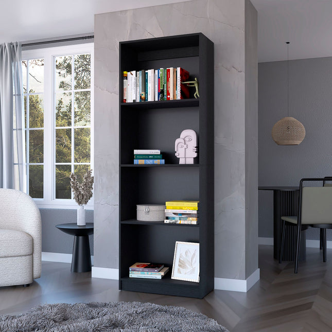 AM5-Sutton Bookcase with Tier Storage Shelves - Likeshoppe