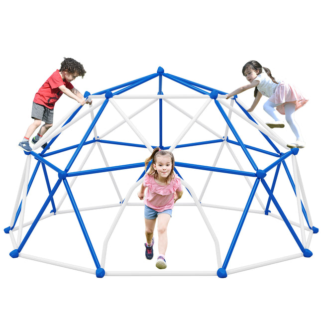 BB10- 11ft Geometric Dome Climber Play Center, Kids Climbing Dome Tower, Rust & UV Resistant Steel Supporting 900 LBS - Likeshoppe