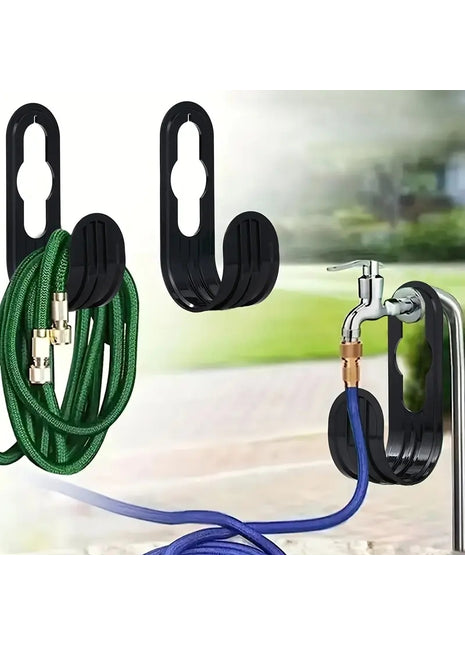 2PCS Garden Hose Hanger – Wall Mounted Hose Holder for Outdoor Storage