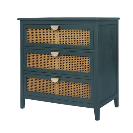 CB3- 3 Drawer Cabinet,Natural rattan,American Furniture,Suitable for bedroom, living room, study - Likeshoppe