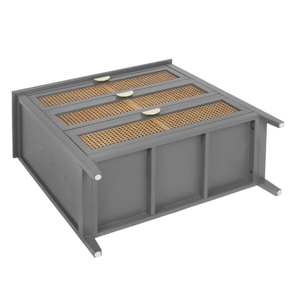 CB3- 3 Drawer Cabinet,Natural rattan,American Furniture,Suitable for bedroom, living room, study - Likeshoppe