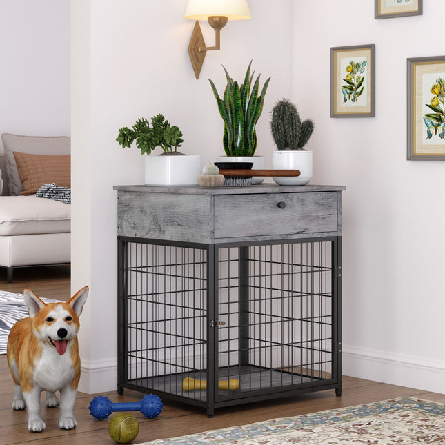 PE10- Furniture Dog Crates for small dogs Wooden Dog Kennel Dog Crate End Table, Nightstand - Likeshoppe