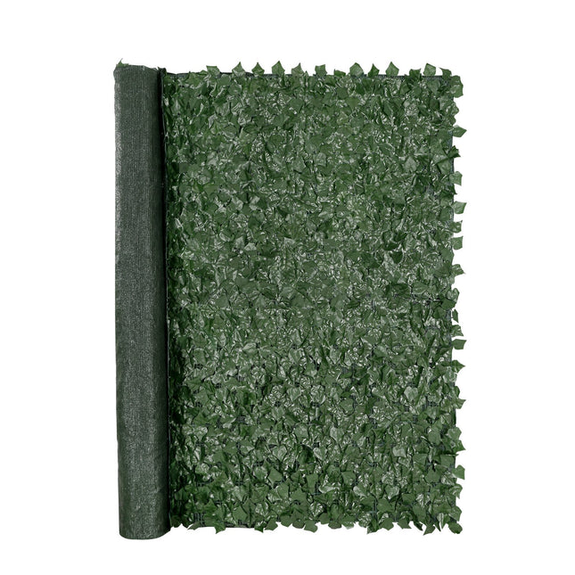 AJ1- Ivy Privacy Fence, 96 x 72 in Artificial Green Wall Screen, Greenery Ivy Fence with Mesh Cloth Backing and Strengthened Joint, Faux Hedges Vine Leaf Decoration for Outdoor Garden, Yard, Balcony - Likeshoppe