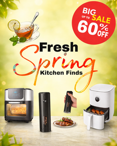 Fresh Spring Kitchen Finds sale – up to 60% off air fryers, kitchen gadgets, appliances, and modern cooking essentials