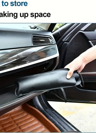 UPF50+ Car Windshield Sunshade Umbrella – Foldable Heat Blocking UV Protection Sun Shade for Front Window (Universal Fit)