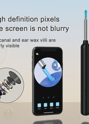 1080P Ear Cleaner Camera with 6 Silicone Ear Scoops – WiFi Earwax Removal Tool