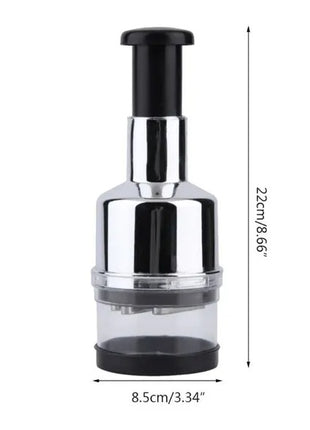 Manual Vegetable Chopper Handheld Food Cutter – Onion Garlic Fruit Slicer Dicer