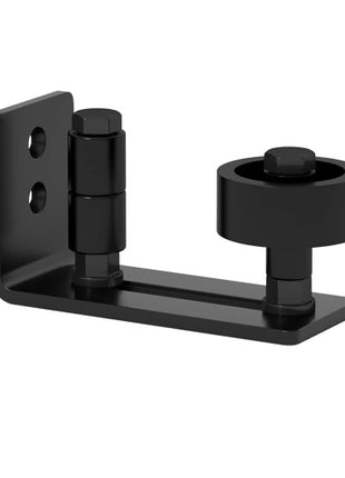 6.6 FT Sliding Barn Door Hardware Kit – Heavy Duty Carbon Steel Track System with Floor Guide & Handle (Black)