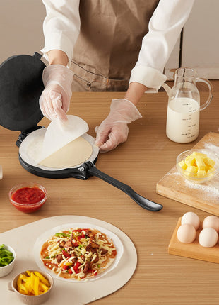 Likeshoppe Choice-Cast Iron Tortilla Press with 10.5" Non-Stick Pan – 8" Manual Roti &amp; Flatbread Maker