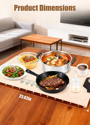 Food Warming Mat 300W – Electric Silicone Heating Mat with 14 Temp Levels & Timer for Buffet & Parties