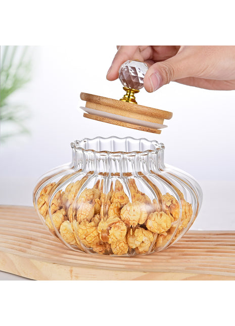 High Borosilicate Glass Airtight Storage Jar – Heat Resistant Coffee Bean & Kitchen Pantry Container