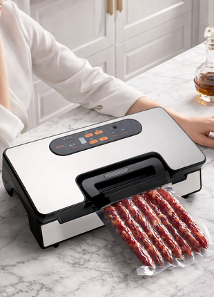 Vacuum Sealer Machine 90KPa Dual Pump Food Vacuum Sealer with Built-in Cutter