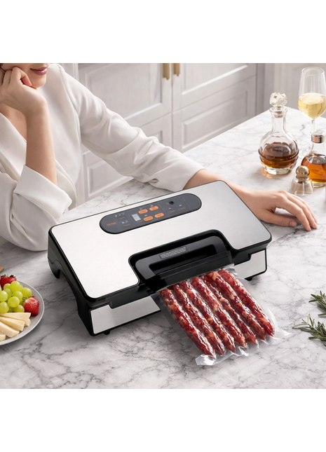 Vacuum Sealer Machine 90KPa Dual Pump Food Vacuum Sealer with Built-in Cutter
