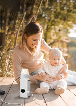 Portable Baby Bottle Warmer USB Rechargeable | Travel Milk & Formula Warmer with Temperature Control | Likeshoppe
