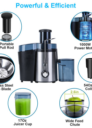 1000W Centrifugal Juicer – Electric Juicer