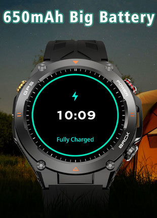 GPS Smart Watch for Men – 1.45" HD Screen with Altimeter Barometer Compass