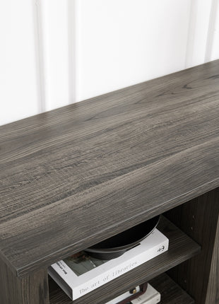 70" TV Stand with Faux Stone Surround – Modern Media Entertainment Center