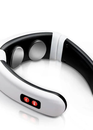 Electric Cervical Pulse Neck Massager – Magnetic Therapy Muscle Relaxation Device with Body Pads
