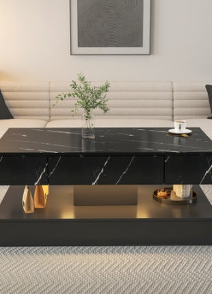 Likeshoppe 16.93IN High LED Coffee Table,Modern Coffee Table For Living Room