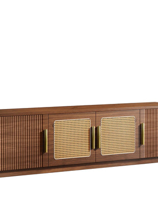 70.9" Entertainment Center TV Stand with Storage Shelves – Modern Media Console